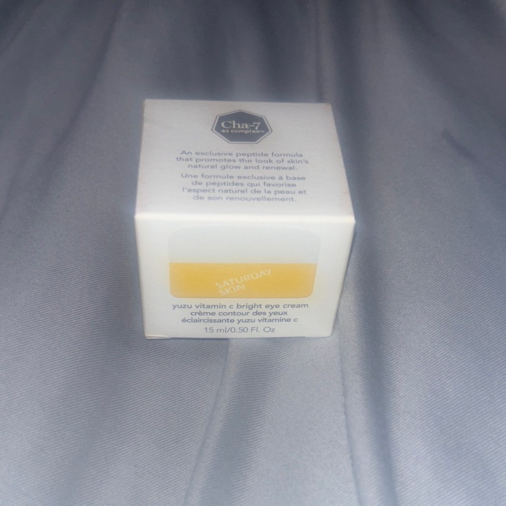 Saturday Skin Yuzu Vitamin C Eye Cream - White and Yellow